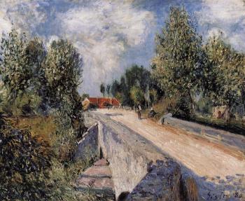 阿爾弗萊德 西斯萊 Bridge over the Orvanne near Moret 阿爾弗萊德 西斯萊 Bridge over the Orvanne near Moret